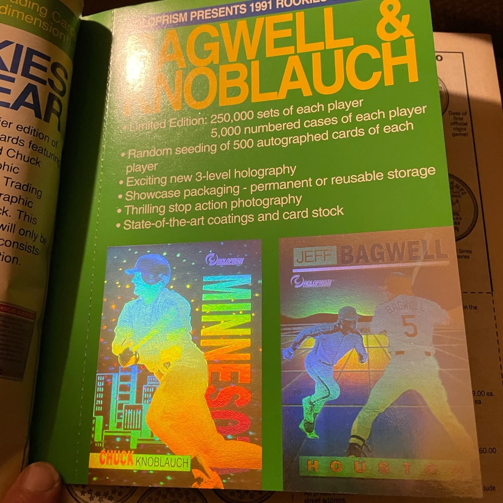 Bagwell & Knoblauch 1991 Rookie Card Set